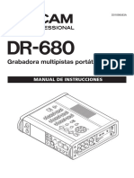 Manual Tascam DR680