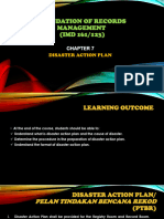Chapter 7 Disaster Action Plan