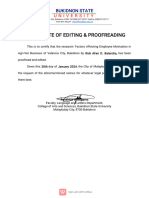 Certificate of Editing Rick Allen D. Balandra