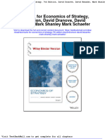 Full Download Test Bank For Economics of Strategy 7th Edition David Dranove David Besanko Mark Shanley Mark Schaefer PDF Full Chapter