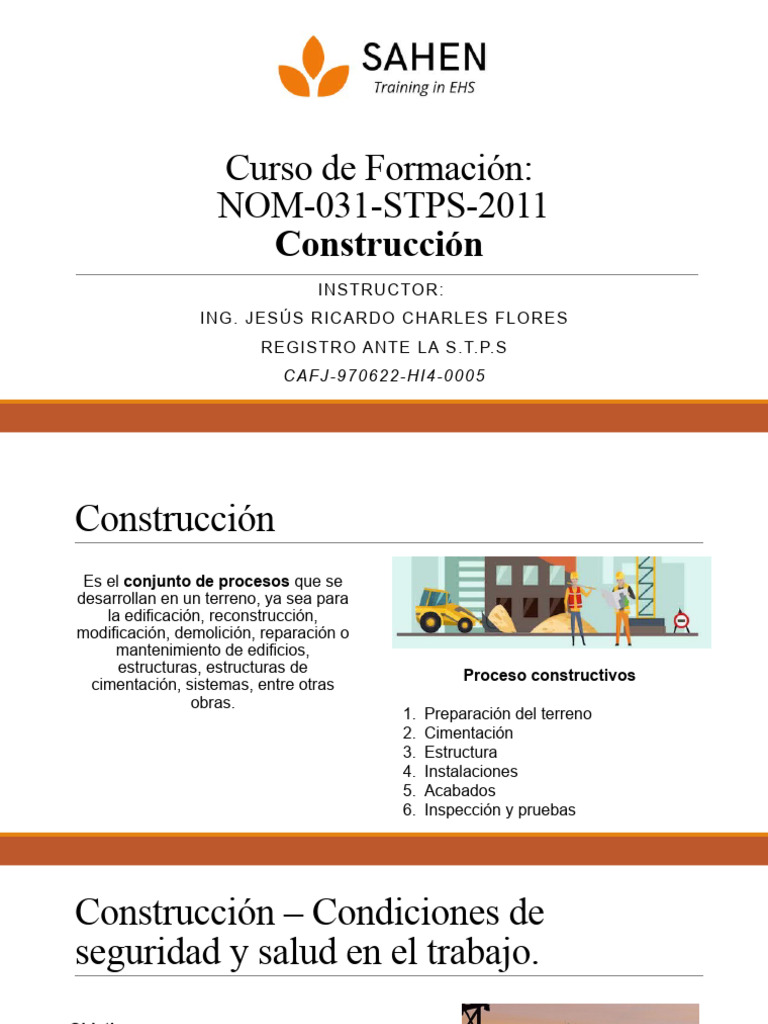 Nom 031 STPS 2011 | PDF