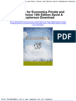 Full Download Test Bank For Economics Private and Public Choice 14th Edition David A Macpherson Download PDF Full Chapter