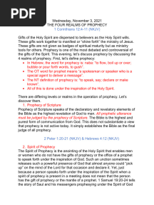 4 Realms of Prophecy NOTES