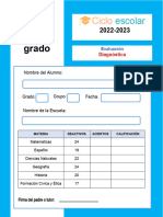 Examen Diagnostico 5grado 2022 2023