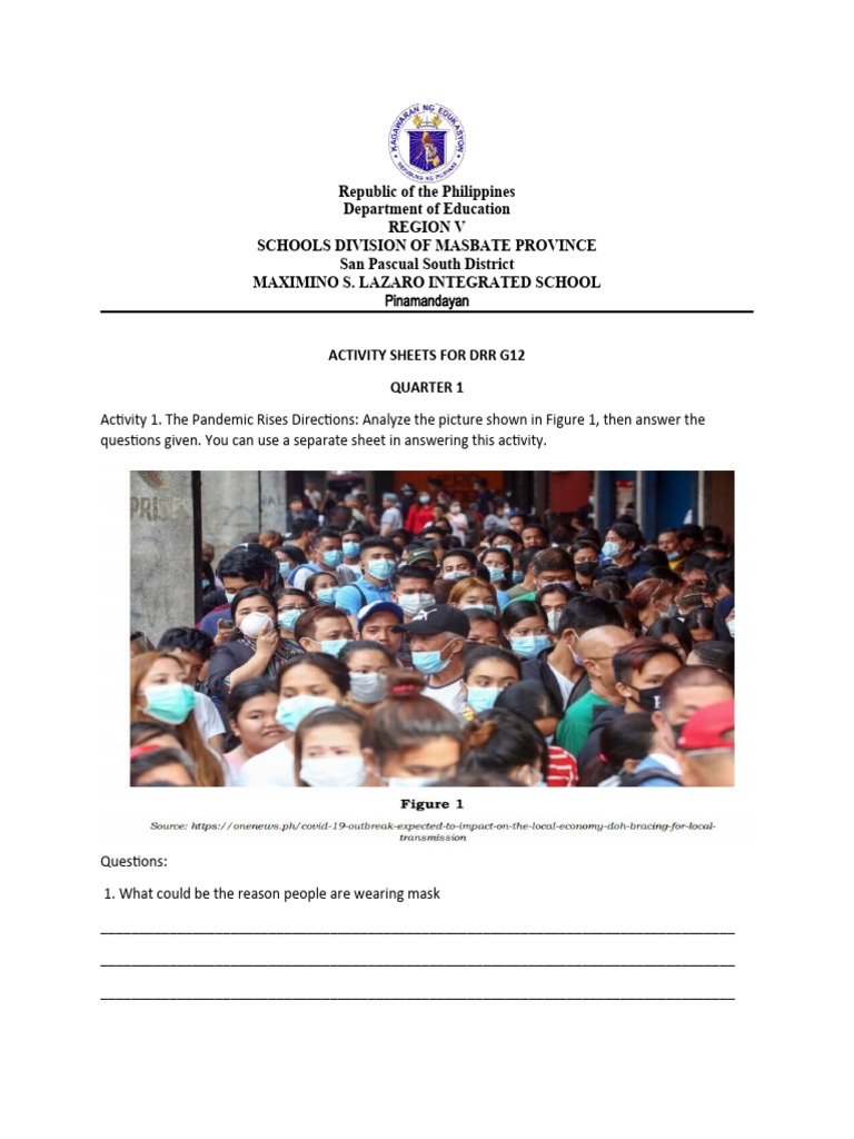 DRR Activity Sheets | PDF