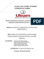 Gestión de La Innovación y Tecnología Del Emprendimiento