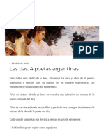 Las Tías. 4 Poetas Argentinas - La Libre
