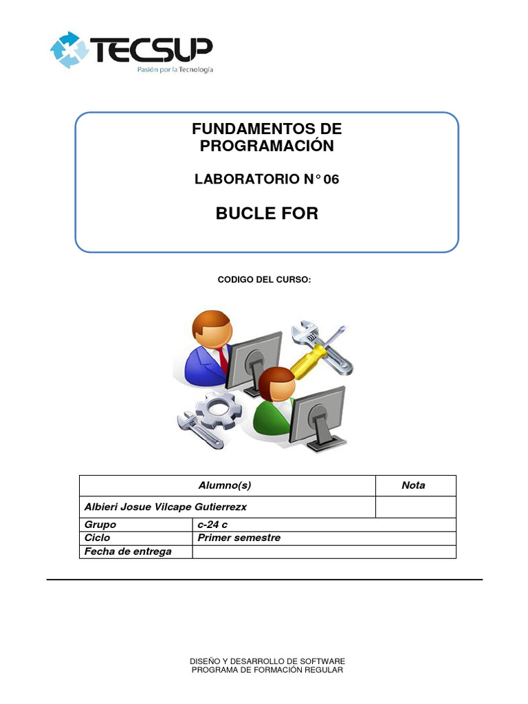 Lab 06 - Bucle For | PDF | Python (lenguaje de programación ...