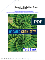 Full Download Organic Chemistry 8th Edition Brown Test Bank PDF Full Chapter
