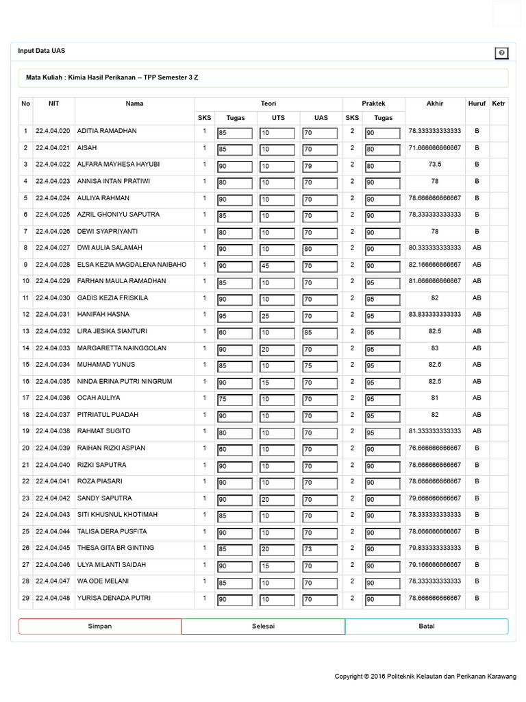 Sim Uas KHP | PDF