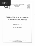 FEM Crane Duty Classification Tables | PDF | Electrical Engineering