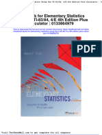 Full Download Test Bank For Elementary Statistics Using The Ti 83-84-4 e 4th Edition Plus Calculator 0133864979 PDF Full Chapter