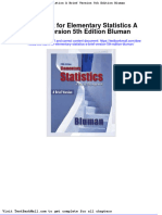 Test Bank For Elementary Statistics A Brief Version 5th Edition Bluman