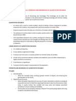 Lecture 1 - Characteristics - Strengths and Weaknesses of Quantitative Research