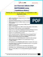 Oneliners Current Affairs PDF
