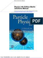 Full Download Particle Physics 4th Edition Martin Solutions Manual PDF Full Chapter