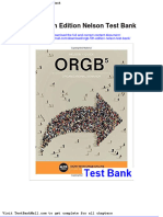 Full Download Orgb 5th Edition Nelson Test Bank PDF Full Chapter
