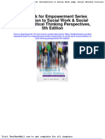 Full Download Test Bank For Empowerment Series Introduction To Social Work Social Welfare Critical Thinking Perspectives 5th Edition PDF Full Chapter