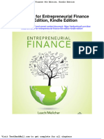 Full Download Test Bank For Entrepreneurial Finance 6th Edition Kindle Edition PDF Full Chapter