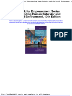 Full Download Test Bank For Empowerment Series Understanding Human Behavior and The Social Environment 10th Edition PDF Full Chapter