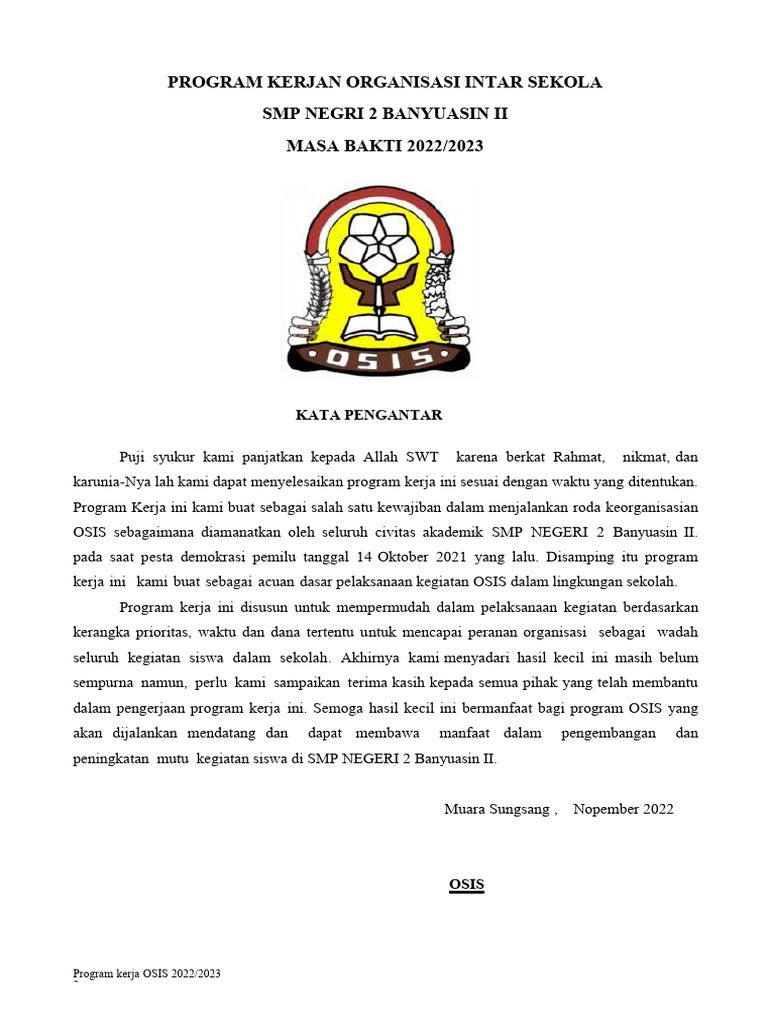 Mengukir Jejak Inspiratif: Program OSIS Inovatif untuk Membangun Generasi Unggul