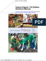 Full Download Personal Finance Kapoor 11th Edition Solutions Manual PDF Full Chapter