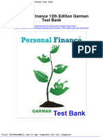 Full Download Personal Finance 13th Edition Garman Test Bank PDF Full Chapter