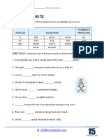 Primary 1 English Grammar Determiners 2