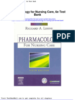 Full Download Pharmacology For Nursing Care 6e Test Bank PDF Full Chapter