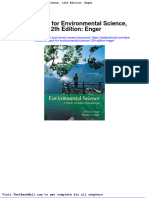 Full Download Test Bank For Environmental Science 12th Edition Enger PDF Full Chapter