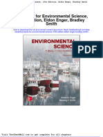 Full Download Test Bank For Environmental Science 15th Edition Eldon Enger Bradley Smith PDF Full Chapter