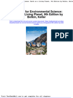 Full Download Test Bank For Environmental Science Earth As A Living Planet 9th Edition by Botkin Keller PDF Full Chapter