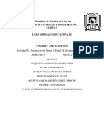 Actividad 12. Presupuesto de Ventas y Estado de Resultado Proyectado.