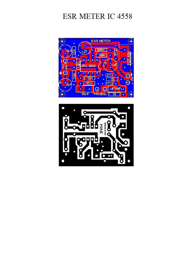 Esr Meter Ic 4558 | PDF