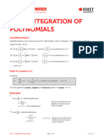 Integration of Polynomials