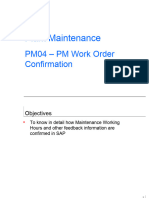 PM04 - PM Work Order Confirmation