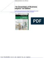 Full Download Test Bank For Essentials of Business Analytics 1st Edition PDF Full Chapter