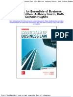 Full Download Test Bank For Essentials of Business Law 10th Edition Anthony Liuzzo Ruth Calhoun Hughes PDF Full Chapter