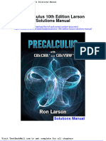 Full Download Precalculus 10th Edition Larson Solutions Manual PDF Full Chapter