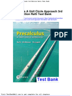 Full Download Precalculus A Unit Circle Approach 3rd Edition Ratti Test Bank PDF Full Chapter