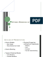 Atomic Bonding in Solids