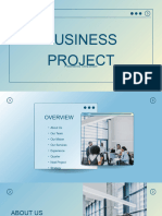 Blue and White Minimal Professional Business Project Presentation