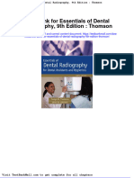 Full Download Test Bank For Essentials of Dental Radiography 9th Edition Thomson PDF Full Chapter