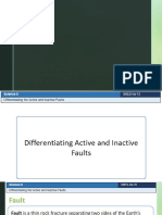 Differentiating Active and Inactive Faults