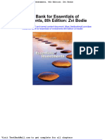 Full Download Test Bank For Essentials of Investments 8th Edition Zvi Bodie PDF Full Chapter