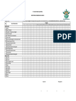 Form Checklist Kebersihan Harian