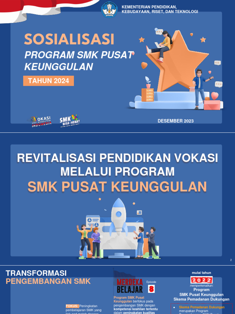 Sosialisasi Program SMK PK TA 2024-New1 | PDF