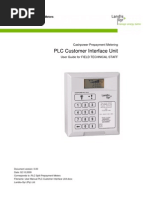 Download User Manual PLC Customer Interface Unit _Technical Staff by Gavin Beckley SN70055120 doc pdf