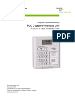 User Manual PLC Customer Interface Unit - Technical Staff