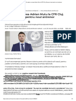 Ce Salariu Va Avea Adrian Mutu La CFR Cluj. Bonusuri Mari Pentru Noul Antrenor